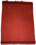 IDENTIFIED ISSUE RED BLANKET OF THEODORE P. BOWKER 13th MASS, DIED OF WOUNDS AT ANTIETAM! 