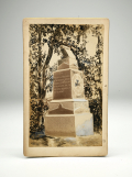 MUMPER CABINET CARD VIEW OF THE 118th PENNSYLVANIA MONUMENT