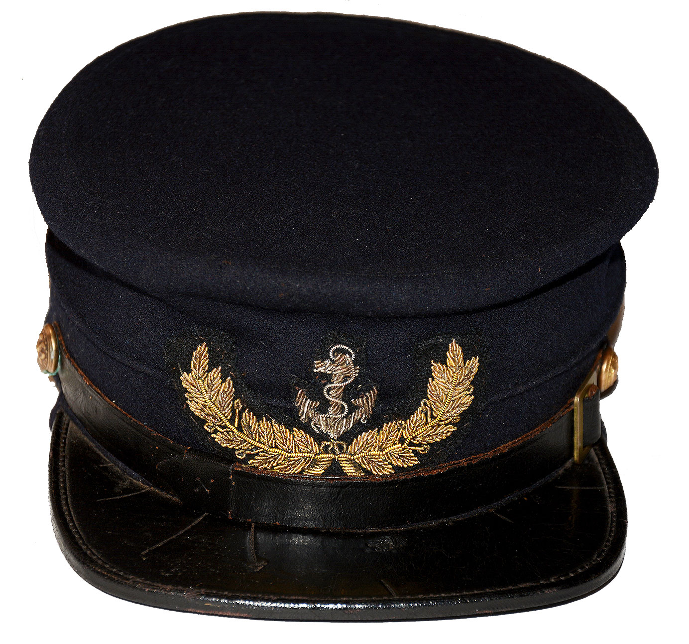 RARE IDENTIFIED REGULATION CIVIL WAR NAVAL OFFICER'S CAP