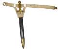 EARLY US ARTILLERY SWORD PICKED-UP AT BULL RUN