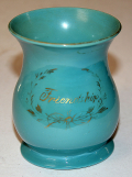 VINTAGE LIGHT BLUE/AQUA ‘FRIENDSHIP’ MUG