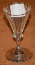 VINTAGE FLUTED WINE GLASS