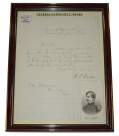 LETTER SIGNED BY N.P. BANKS WHILE IN HOUSE OF REPRESENTATIVES