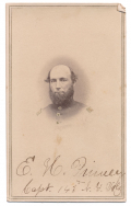 VIGNETTE BUST VIEW OF 143RD NEW YORK CAPTAIN WITH PERIOD INK ID