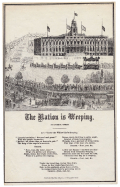 SMALL LINCOLN MOURNING BROADSIDE – THE NATION IS WEEPING