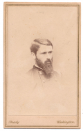 CDV OF YALE GRADUATE & 143RD NEW YORK LIEUTENANT-COLONEL WOUNDED AT AVERYSBORO - PHOTO BY BRADY