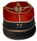 A REGIMENTALLY MARKED FRENCH MODEL 1886 OFFICER'S KEPI