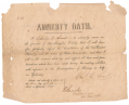 CONFEDERATE AMNESTY OATH / TEXAS - CHARLES C. LUND