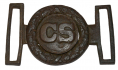 CONFEDERATE TWO-PIECE INTERLOCKING “CS” SWORD BELT PLATE 