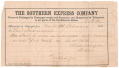 “SOUTHERN EXPRESS COMPANY” COMMUNIQUE—GENERAL WADE HAMPTON TO GENL. BEAUREGARD