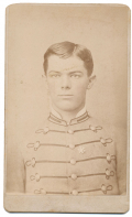 POST CIVIL WAR CDV OF YOUNG CADET, BLACKSBURG B/M