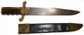 VERY EARLY DAHLGREN BOWIE KNIFE BAYONET AND SCABBARD