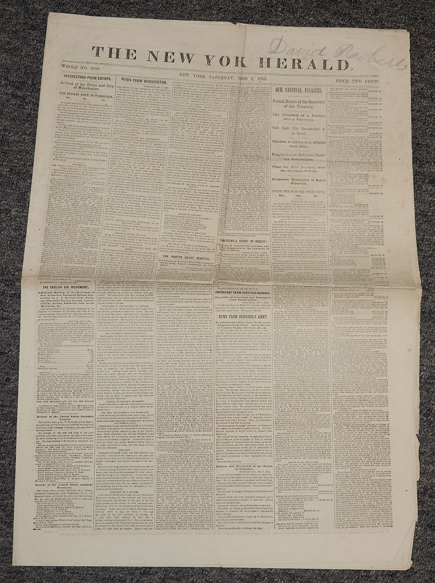 THE NEW YORK HERALD--DECEMBER 6, 1862