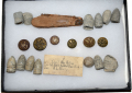 OLD COLLECTION OF RELICS FROM BULL RUN, WITH TAG