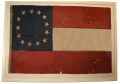 13-STAR CONFEDERATE FIRST NATIONAL FLAG WITH GETTYSBURG HISTORY - “GRIMES COUNTY GREYS,” CO. G, 4th TEXAS INFANTRY, HOOD’S TEXAS BRIGADE