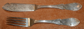 SILVER BUTTER KNIFE & FORK SET BY “JOHN H. TYLER & CO.”