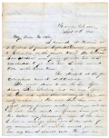 UNION SOLDIER LETTER—1ST LIEUTENANT WILLIAM H. H. MOODY, CO “H”, 74th OHIO INFANTRY