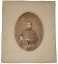 OVAL ALBUMEN PHOTOGRAPH OF A CONFEDERATE MAJOR