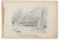 1863 DATED FULL PAGE SKETCH OF A SCENE ALONG THE LOUDON & ALEXANDRIA RAILROAD BY 9TH MASSACHUSETTS BATTERY ARTIST RICHARD HOLLAND