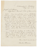 1863 ALS PUBLISHER CHARLES O. PERRINE TO CONNECTICUT ADJ. GEN. JOSEPH D. WILLIAMS