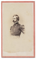 WAIST UP VIEW CDV OF MAJOR GENERAL NATHANIEL BANKS 