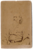 CABINET CARD OF CONFEDERATE GENERAL DANIEL RUGGLES, INSCRIBED AND DATED 1866