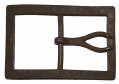 CONFEDERATE LARGE FRAME FORKED-TONGUE, “WISHBONE” BUCKLE FROM PEACHTREE CREEK, ATLANTA CAMPAIGN, EX DON PHILLIPS