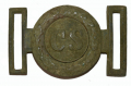 VERY NICE RICHMOND STYLE CS TWO-PIECE SWORD BELT PLATE: LONGSTREET’S CAMP AT FREDERICKSBURG