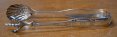 LARGE, FANCY SILVER TONGS BY “MITCHELL & TYLER” AND “CALDWELL”