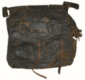 PAINTED KNAPSACK OF L. M. LORENTZ, 1st MARYLAND, POTOMAC HOME BRIGADE, WOUNDED IN ACTION ON CULP’S HILL AT GETTYSBURG JULY 3, 1863