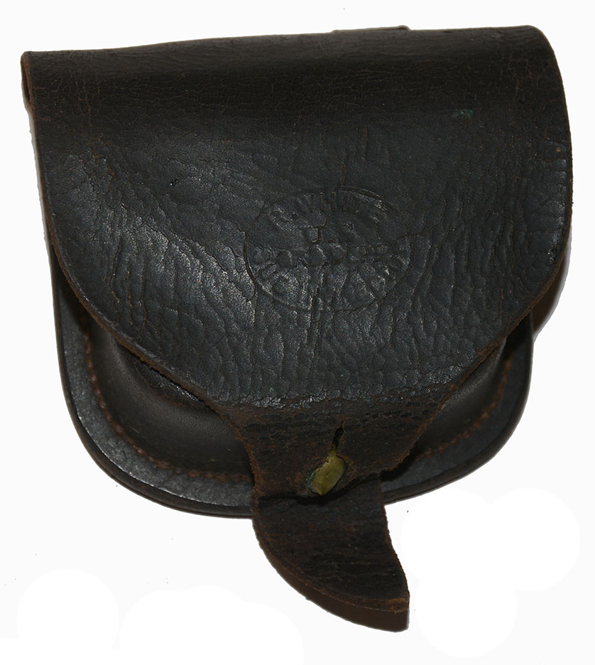 NICE COMPLETE MAKER-MARKED CIVIL WAR PERCUSSION CAP POUCH