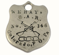 CIVIL WAR VETERAN’S WATCH FOB: 96th PENNSYLVANIA 