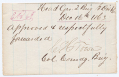 1863 CLIPPED SIGNATURE – COL. CHARLES H. TOWN, 1ST MICHIGAN CAVALRY