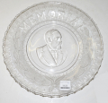 GLASS MEMORIAL PLATE FOR PRESIDENT JAMES A. GARFIELD