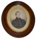 FRAMED ALBUMEN PHOTO OF GEORGE P. HOYT, 7TH NEW HAMPSHIRE INFANTRY