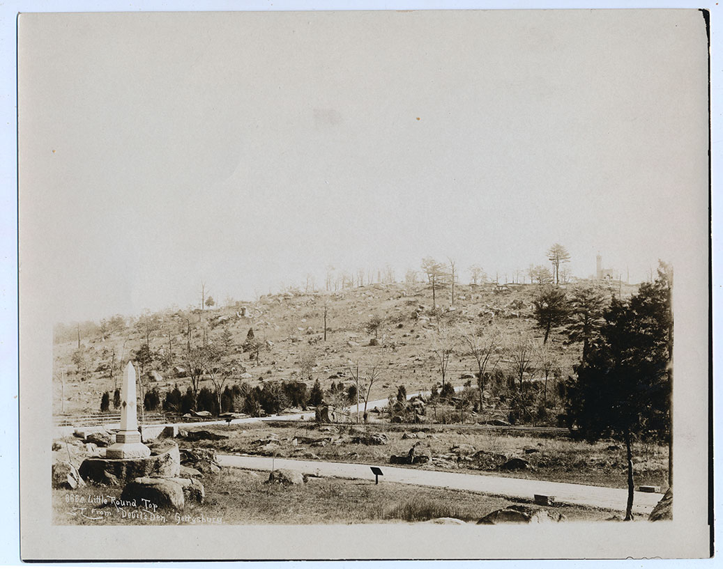 EARLY TIPTON GETTYSBURG PHOTOGRAPH – VALLEY OF DEATH WITH TROLLEY LINES