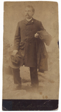 CABINET CARD PHOTO OF WM. POTTER, 9TH PA CAVALRY