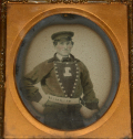 CASED SIXTH-PLATE AMBROTYPE MID TO LATE 1850s FIREMAN