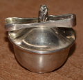 TIFFANY & CO. STERLING SILVER ROSE BUD SALT CELLAR