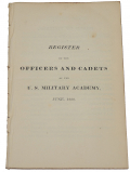 REGISTER OF THE OFFICERS AND CADETS OF THE U.S. MILITARY ACADEMY, JUNE, 1830