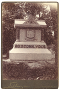 TIPTON CABINET CARD PHOTO – 20th CONNECTICUT MONUMENT, LOWER CULP’S HILL