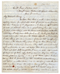 DECEMBER 1862 LETTER WRITTEN BY COL. JOSHUA LAWRENCE CHAMBERLAIN TO HIS WIFE FANNY