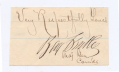 BENJAMIN BUTLER CIVIL WAR ERA CLIPPED SIGNATURE