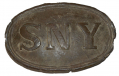 RELIC STATE OF NEW YORK “SNY” BELT PLATE FROM ANTIETAM