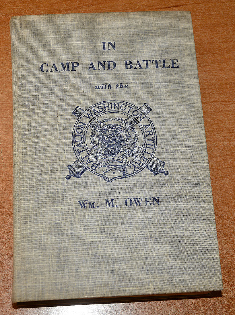 BOOK – IN CAMP AND BATTLE WITH THE WASHINGTON ARTILLERY OF NEW ORLEANS