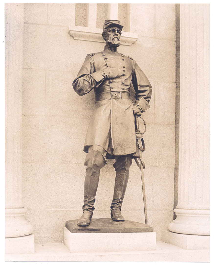 TIPTON GETTYSBURG PHOTO – GENERAL REYNOLDS, PENNSYLVANIA MONUMENT