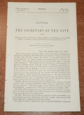 POST-HAMPTON ROADS LETTER FROM GIDEON WELLES TO THE SENATE CHAIRMAN OF THE COMMITTEE ON NAVAL AFFAIRS – CONSTRUCTION OF IRONCLAD SHIPS