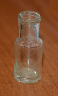 SMALL INK BOTTLE DATING FROM 1840-1860 