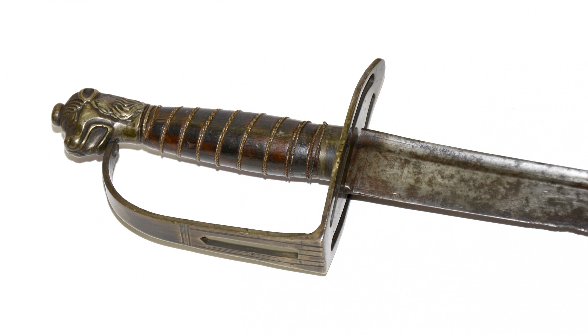 CIRCA 1780 HORSEMAN’S SABER WITH LION HEAD POMMEL — Horse Soldier