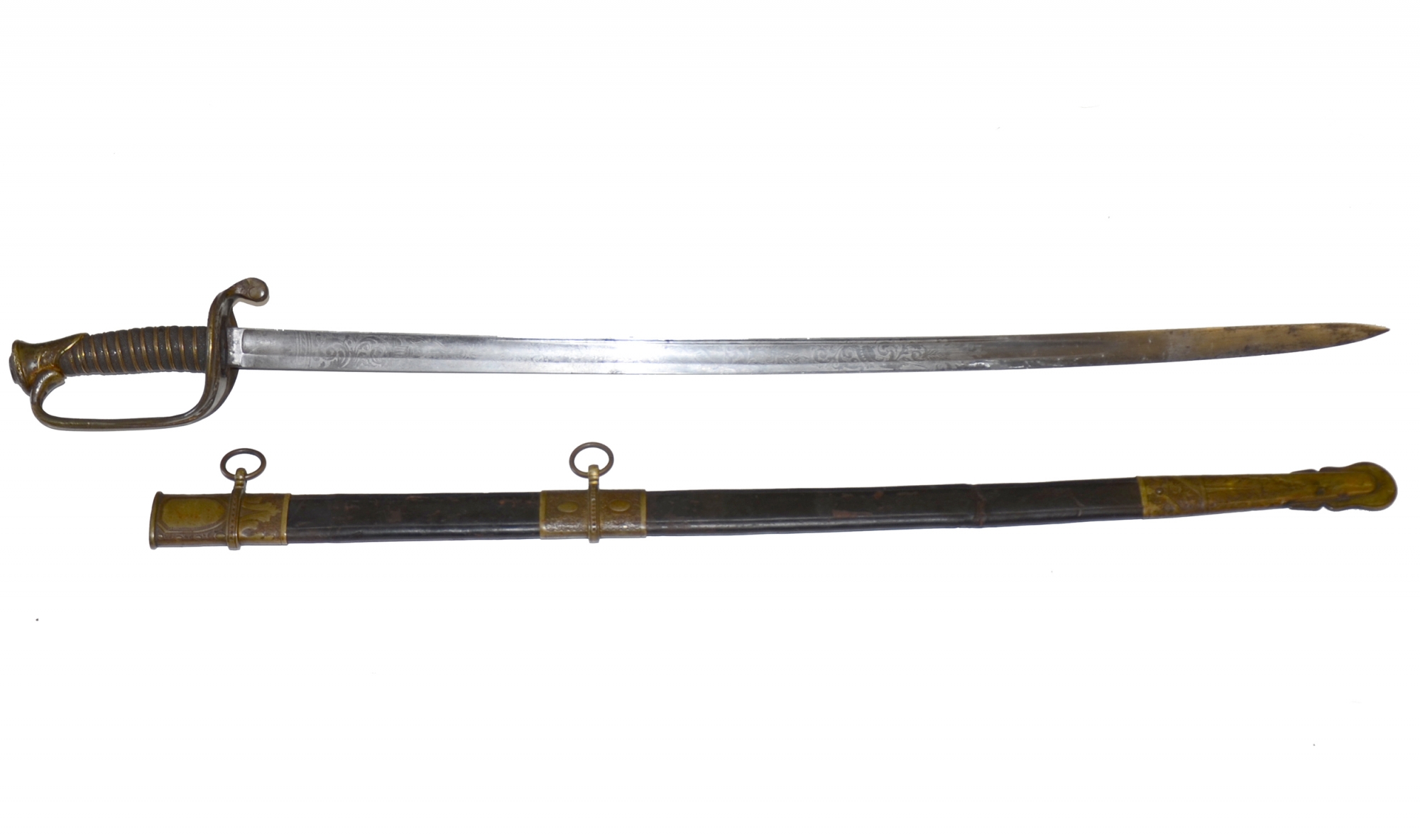 CIVIL WAR FEDERAL IMPORTED NON-REGULATION M1850 FOOT OFFICER’S SWORD ...